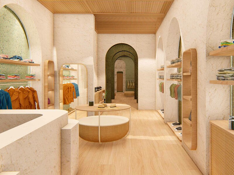 Interior Design for Commercial Spaces and Retail | © Estudiante:  Jennifer Gabriel