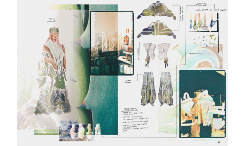 Nio Roca X EN UNA CRUZ Premio Jordi Labanda a la Mejor Ilustración de Moda 2024 Fashioners of the World IED Barcelona
