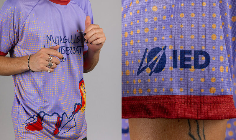 Medium shot and close-up of a sports t-shirt