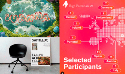 Two visual arts projects from IED Barcelona, along with the High Potentials program poster