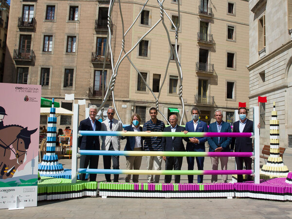 IED Barcelona designs the equestrian obstacle ‘Castellers’ for CSIO Barcelona 2021