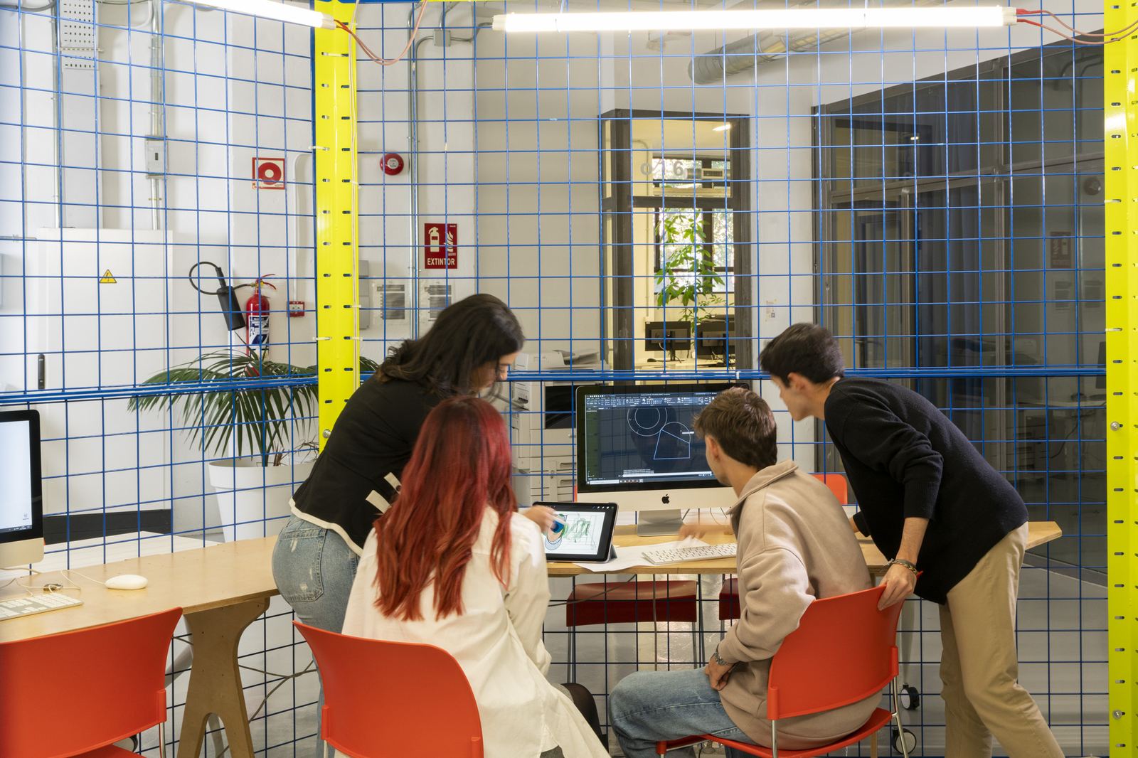 IED students at work in the studio