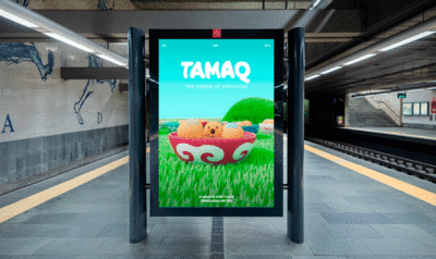 Poster for a short film about food as a vehicle for memories by IED Barcelona student Tomiris Aimaganbetova