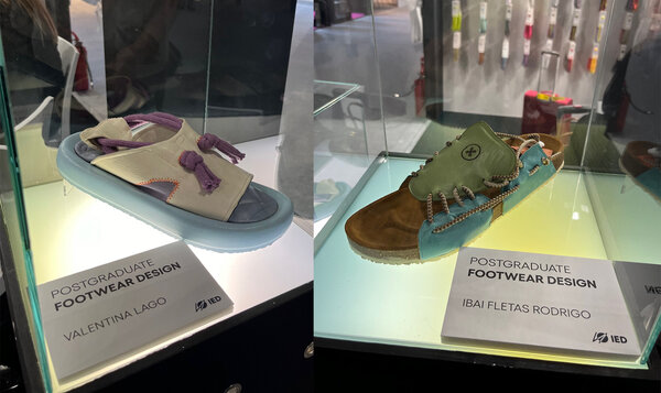 Dos prototipos de alumni del IED Barcelona, en MICAM Milano Ibai Fletas Valentina Lago
